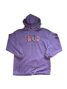 Crazy Shirts Hawaii Embroidered 'Breckenridge' Pullover Hoodie/Sweatshirt-Purple